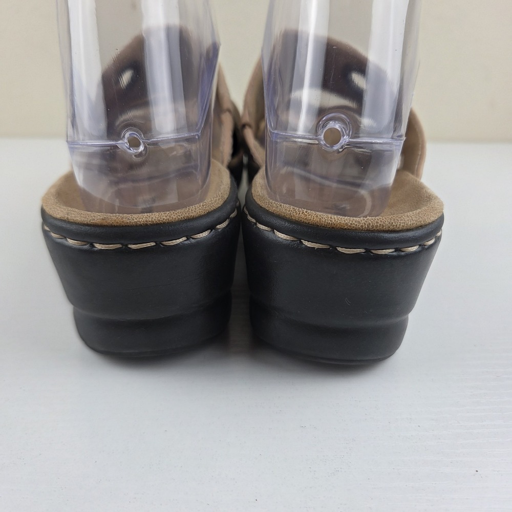 Clarks Bendables Lexi Laurel Strap Tan Leather Slip On Sandal Womens Size 9 M - Picture 7 of 12